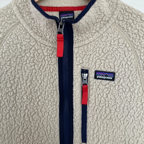 Patagonia Retro Pile Fleece Jacket Kids Size XXL Works for Woman Size S - Picture 2 of 4